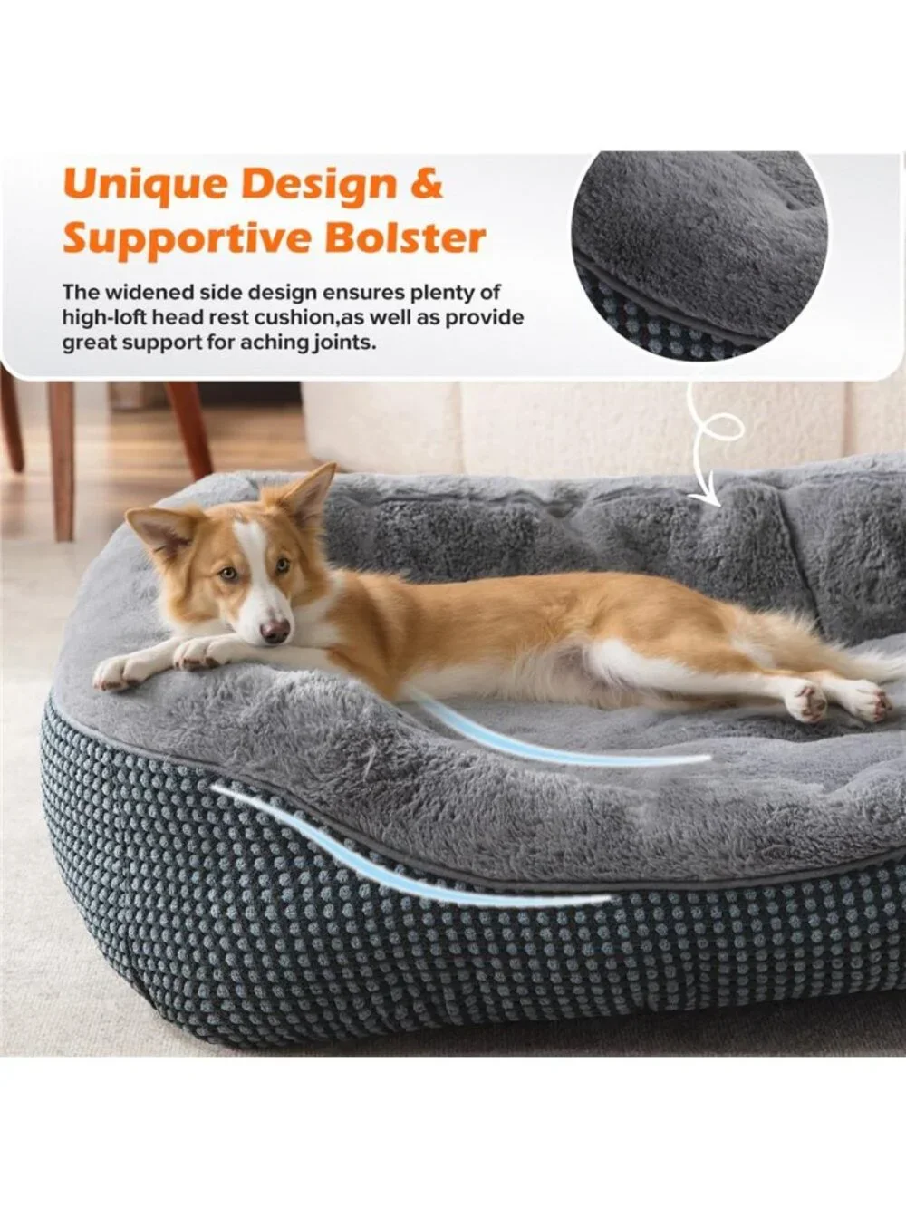 Small Dog Beds Washable Puppy Bed for Cat Beds for Indoor Cats Gray 20